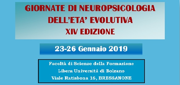 GIORNATE DI NEUROPSICOLOGIA DELL'ETA' EVOLUTIVA XIV EDIZIONE
